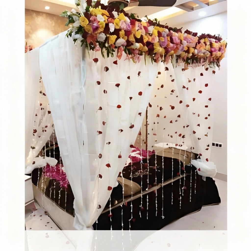 Romantic Garden Canopy Bed Decor