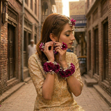 Purple Blossom Floral Set