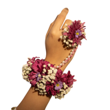 Purple Gajra Chain Set