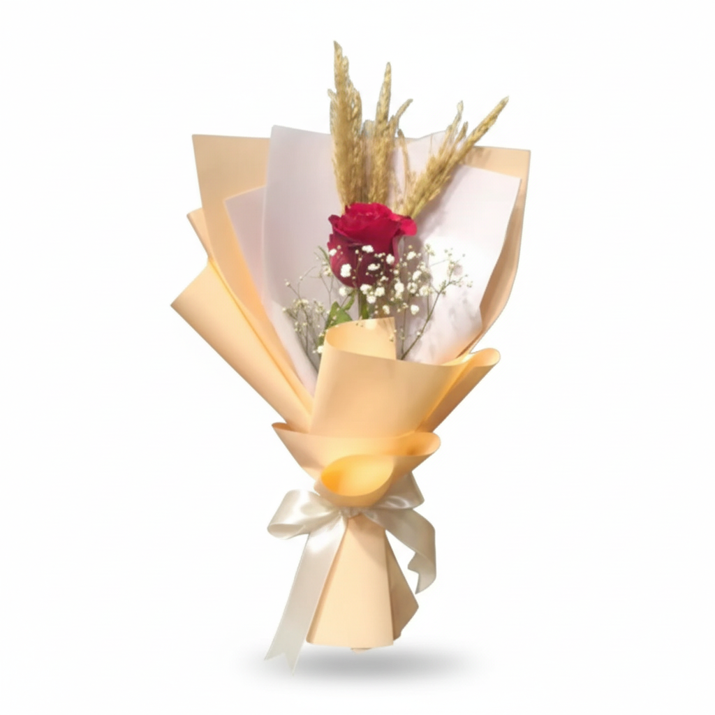 Elegant Autumn Red Rose Bouquet