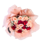 Romantic Red and Peach Bouquet