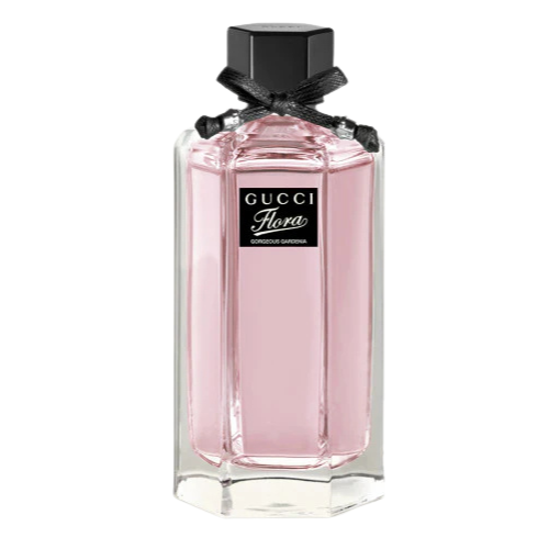 Gucci Flora Gorgeous Gardenia pink perfume bottle – luxury floral fragrance gift for women