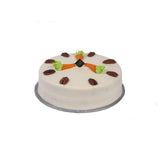 "Kitchen Cuisine Carrot Cake with cream cheese frosting, walnuts, and carrot decorations, available in Lahore, Karachi, and Islamabad"