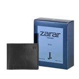 Zarar Bleu perfume gift set with signature leather wallet for men