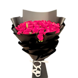 elegant-fuchsia-rose-bouquet