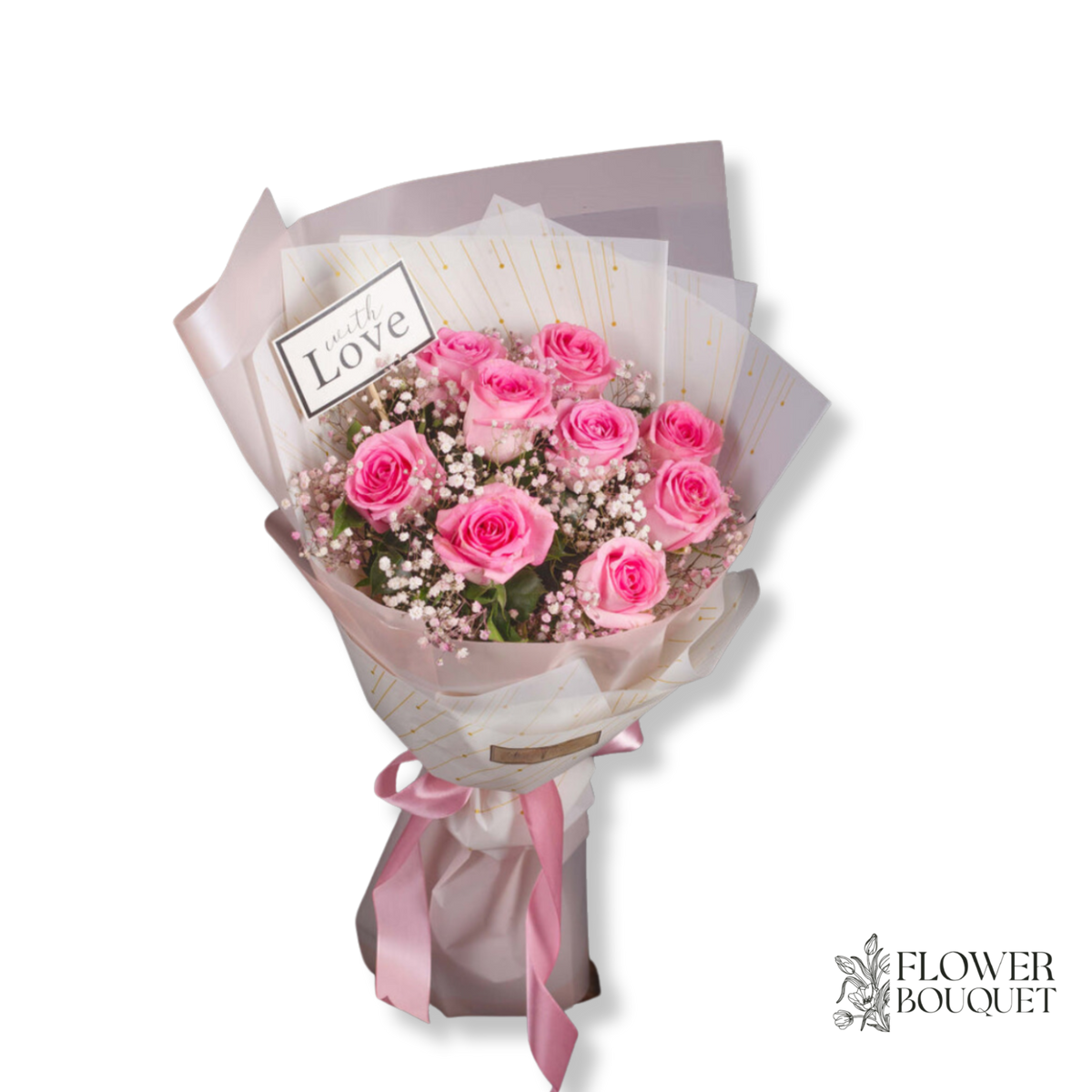pink roses bouquet