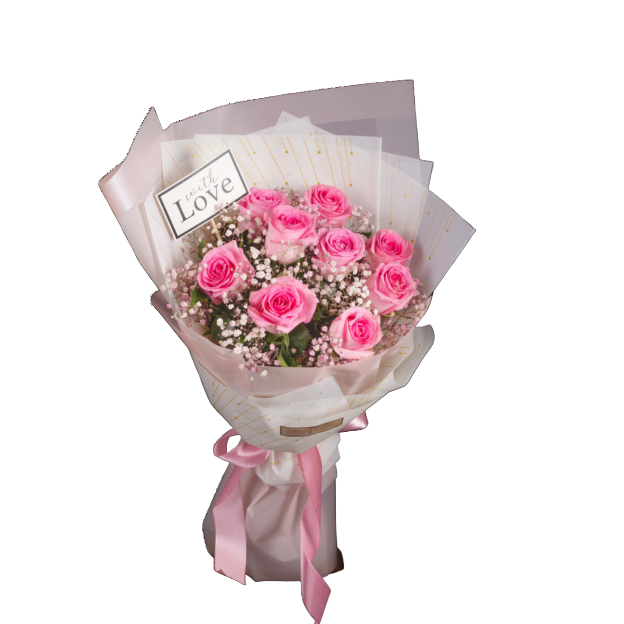 pink roses bouquet