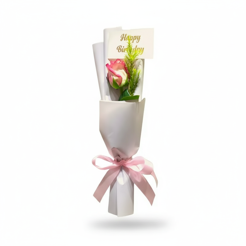 single imported rose bouquet 