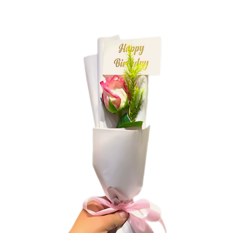 single imported rose bouquet 