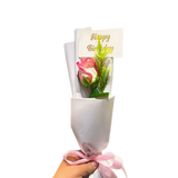 single imported rose bouquet 